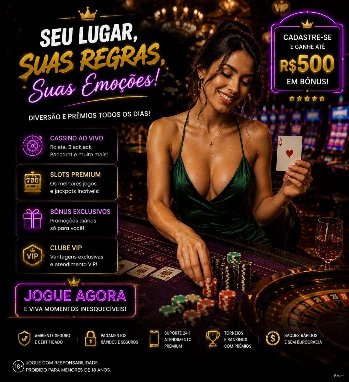 Programa VIP 6bet - benefícios exclusivos